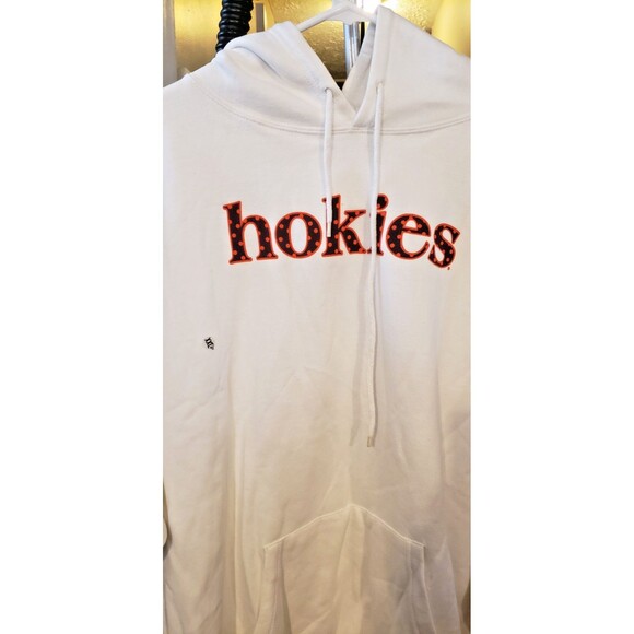 NWT - TCX Apparel - Virginia Tech Hokies Hoodie - XXL - White - Polka Dot Hokies - Picture 3 of 6